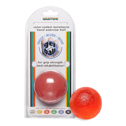 CanDo 10-1492 Std. Circular Gel Squeeze Ball, Red, Light