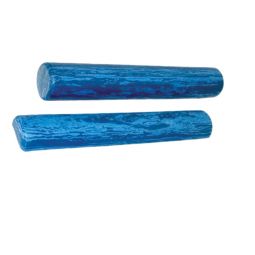 CanDo EVA Foam Roller, Blue, Extra Firm, 6" Dia. - Round and Half Round