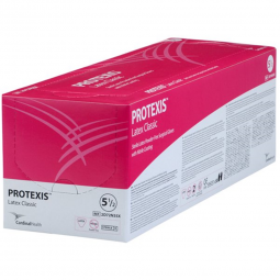 Protexis Latex Classic Cardinal 2D72N75X-Protexis Latex Classic Surgical Glove, Size 7.5, Cream, Exa