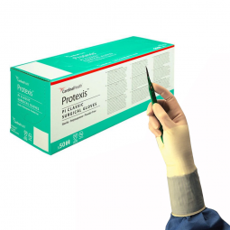 Protexis PI Classic Cardinal 2D72PL80X-Protexis PI Classic Polyisoprene Surgical Glove, Size 8, Ivor