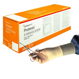 Protexis PI Cardinal 2D72PT80X-Protexis PI Polyisoprene Surgical Glove, Size 8, Ivory, Exam Gloves (