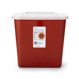 Sharps-A-Gator Cardinal 31142222-Sharps-A-Gator Sharps Container, 2 gal, 10-1/4 x 7 x 10-1/2 in, Rec