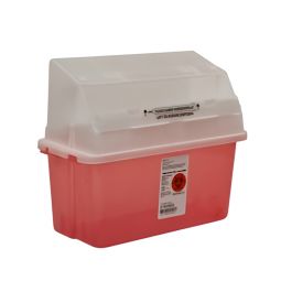GatorGuard Jr Cardinal 31353603-GatorGuard Safety In-Room Sharps Container, 5 Quart, 14 x 6 x 13 in,