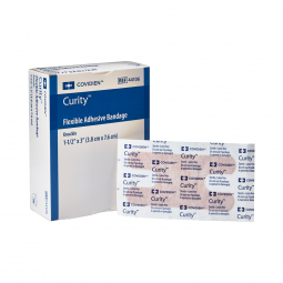 Curity Cardinal 44106-Curity Adhesive Strip, 1 x 3 Inch, Adhesive Bandages (CS) - Curity Adhesive S