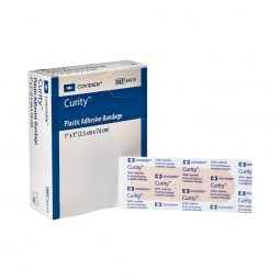 Curity Cardinal 44115-Curity Tan Adhesive Strip, 1 x 3 Inch, Adhesive Bandages (CS) - Curity Tan Adh