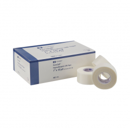 Kendall Hypoallergenic Silk Cardinal 7138C-Kendall Hypoallergenic Silk-Like Cloth Medical Tape, 1 In