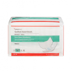 Wings Ultra Cardinal 77073-Wings Ultra Quilted Extra Heavy Absorbency Incontinence Brief, Medium (CS