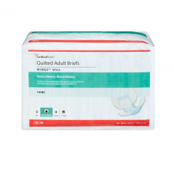 Wings Ultra Cardinal 77074-Wings Ultra Quilted Extra Heavy Absorbency Incontinence Brief, Large, Bri