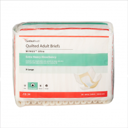 Wings Ultra Cardinal 77075-Wings Ultra Quilted Extra Heavy Absorbency Incontinence Brief, Extra Larg