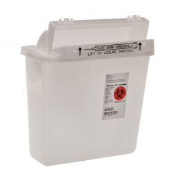 Cardinal 8506SA SharpStar In-Room Sharps Container, 1.25 gal, 12-1/2 x 10-3/4 x 5-1/2 (CS)