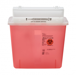 SharpStar In-Room Cardinal 8507SA-SharpStar In-Room Multi-purpose Sharps Container, 1-1/4 Gallon, 12