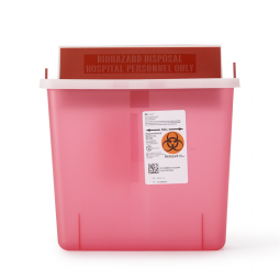 Cardinal 85131 In-Room Sharps Container, 1.25 gal, 11 x 10-3/4 x 4-3/4 in (CS)