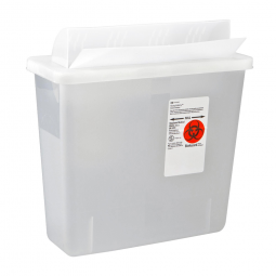 Cardinal 85221 In-Room Sharps Container, 3 gal, 16-1/4 x 13-3/4 x 6 in (EA/1)