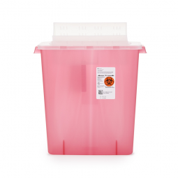 Cardinal 85221R In-Room Sharps Container, 3 gal, 16-1/4 x 13-3/4 x 6 in (CS)