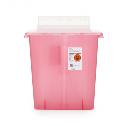 In-Room Cardinal 85221R-In-Room Multi-purpose Sharps Container, 3 Gallon, 16 x 13 x 6 Inch, Recept
