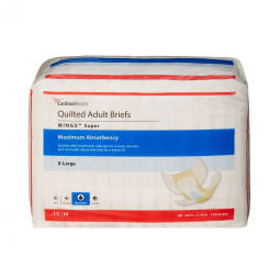 Wings Super Cardinal 87085-Wings Super Quilted Maximum Absorbency Incontinence Brief, Extra Large, B