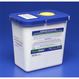Cardinal 8820 PharmaSafety Pharmaceutical Waste Container, 2 gal, 10 x 10-1/2 x 7-1/4 in (CS)