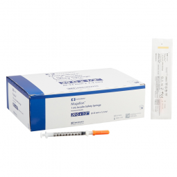 Magellan Cardinal 8881892910-Magellan 1 mL Insulin Syringe with Needle, 29 Gauge, -1/2 in Needle Len