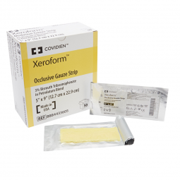 Xeroform Occlusive Cardinal 8884433605-Covidien Xeroform Petrolatum Impregnated Dressing, 5 x 9 inch