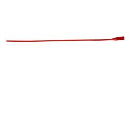Dover Cardinal 8887660143-Dover Robinson Red Rubber Intermittent Catheter, 14 Fr., Intermittent (CS)