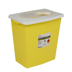 Cardinal 8934 SharpSafety Chemotherapy Waste Container, 12 gal, 18-3/4 x 18-1/4 x 12-3/4 in (EA/1)