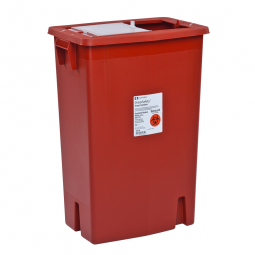 SharpSafety Cardinal 8935-SharpSafety Multi-purpose Sharps Container, 12 gal, 18-3/4 x 18-1/4 x 12-3