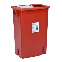 Cardinal 8938 SharpSafety Sharps Container, 18 gal, 26 x 18-1/4 x 12-3/4 in (CS)