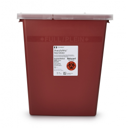 Cardinal 8980 SharpSafety Sharps Container, 8 gal, 17-1/2 x 15-1/2 x 11 in (EA/1)