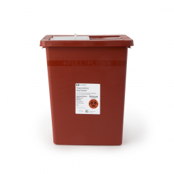 Cardinal 8980S SharpSafety Sharps Container, 8 gal, 17-3/4 x 11 x 15-1/2 in (CS)
