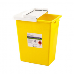 Cardinal 8982 SharpSafety Chemotherapy Waste Container, 2 gal, 10 x 10-1/2 x 7-1/4 in (CS)