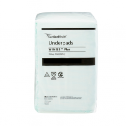 Wings Plus Cardinal 968-Wings Plus Underpads, Disposable, Heavy Absorbency, Beige, 36 x 36 in, Under