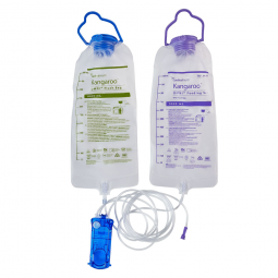Kangaroo OMNI Cardinal B10FF-Enteral Feeding Pump Flush Bag Set Kangaroo OMNI 1000 mL Non-Sterile, F