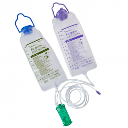 Kangaroo OMNI ENtelliSet Cardinal E10FFR-Enteral Feeding Pump Flush Bag Set Kangaroo OMNI ENtelliSet