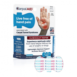 Carpal AID Patch Carpal AID SM20PK-CarpalAid Patch Hand-Based Carpal Tunnel Support, Small, Wrist, H
