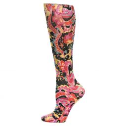 Celeste Stein Womens Compression Sock-Vintage Paisley