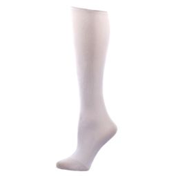 Celeste Stein Womens Compression Sock-White Solid