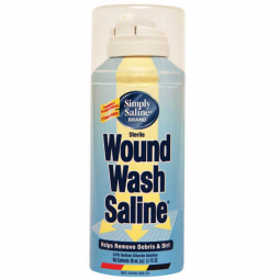 Simply Saline Wound Wash Church & Dwight 02260008553-Simply Saline Wound Wash, 90 mL Spray Can, Clea