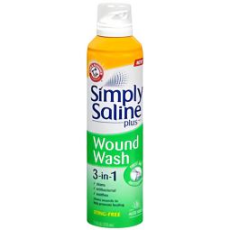 Simply Saline Plus Wound Wash Church & Dwight 02260008557-Simply Saline Plus Wound Wash, Cleansers