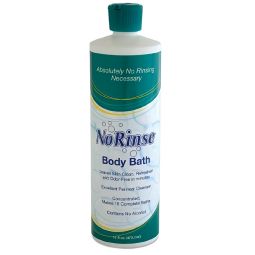 No Rinse Body Bath CleanLife Products 07524400910-No-Rinse Rinse-Free Concentrated Body Wash 16 oz, 