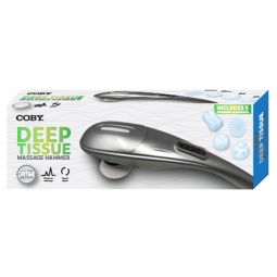 Coby CMH-622 Adjustable-Speed Deep Tissue Massage Hammer & 4 Attachments