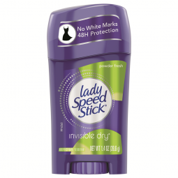 Lady Speed Stick Colgate 196369-Lady Speed Stick Powder Fresh Invisible Dry Solid Deodorant, Deodora