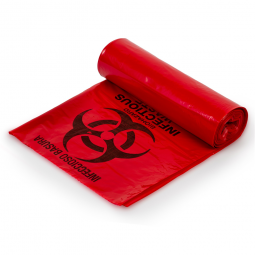 Colonial Bag HXR24-Colonial Bag Corporation Infectious Waste Bag, Coreless, Biohazard Bags (CS)