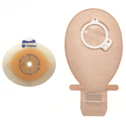 SenSura Click Coloplast 10155-SenSura Click Two-Piece Closed End Opaque Filtered Ostomy Pouch, 7 Inc