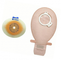 SenSura Click Coloplast 10165-SenSura Click Two-Piece Closed End Opaque Filtered Ostomy Pouch, 8 In