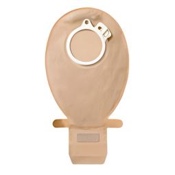SenSura Click Wide Coloplast 11186-SenSura Click Wide Two-Piece Drainable Transparent Ostomy Pouch, 