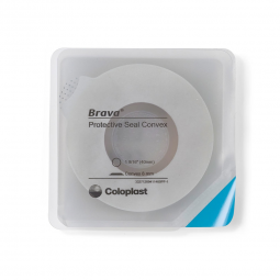 Brava Coloplast 12094-Ostomy Seal Brava Convex, Starter Hole 1-9/16 Inch (40mm), Ostomy Accessories 