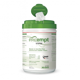 PREempt Contec 21221-PREempt Surface Disinfectant Cleaner Wipes, Cleaners & Deodorizers (CS)