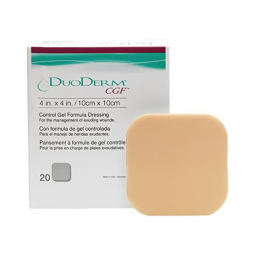 DuoDERM CGF ConvaTec 187658-DuoDerm CGF Hydrocolloid Dressing, 4 x 4 Inch, Hydrocolloids