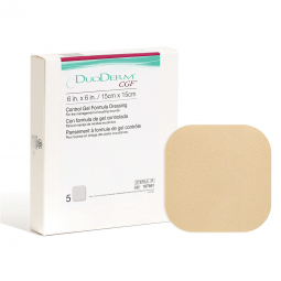 DuoDERM CGF ConvaTec 187661-DuoDerm CGF Hydrocolloid Dressing, 6 x 6 inch, Hydrocolloids