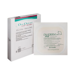 DuoDERM CGF Border ConvaTec 187971-DuoDerm CGF Border Hydrocolloid Dressing, 4 x 4 in, Hydrocolloids